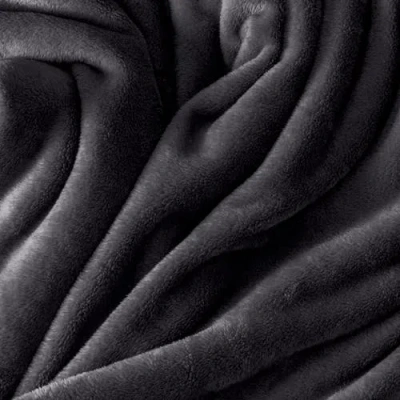 Bare Home Microplush Fleece Blanket In Gray