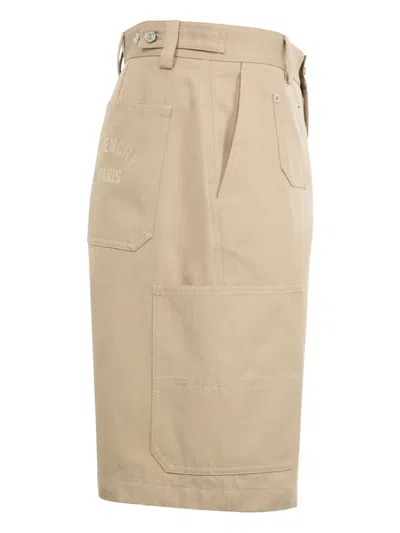 Givenchy Logo Cargo Shorts In Nude