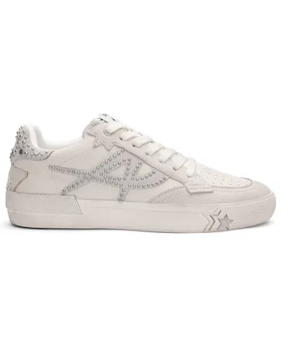 Ash Moonlight Studs Leather Sneaker In Neutral