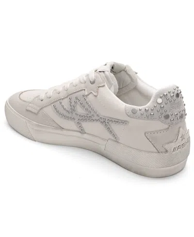 Ash Moonlight Studs Leather Sneaker In Neutral