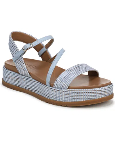 Naturalizer Zayda Platform Sandal In Blue