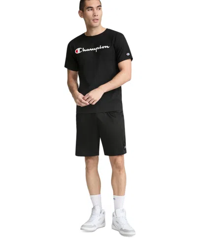 Champion Classic Graphic T-shirt, Script Logo - Big & Tall In Black