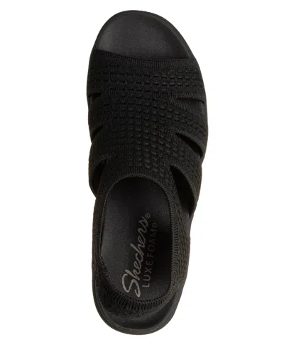 Skechers Parallel Lite Dreammaker Wedge Sandal In Black