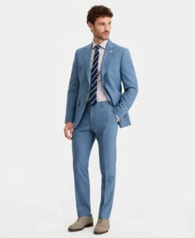 Ted Baker Ted By  Mens Modern Fit Light Blue Solid Suit Separates In Blue