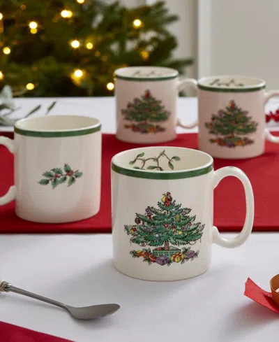 Spode Christmas Tree Mug, 9 Oz. In Multi