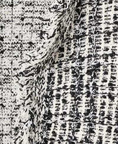 Mango Cotton Blend Tweed Jacket In Multi