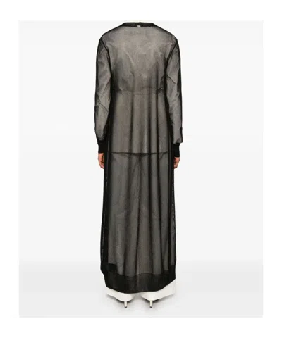 Herno Knitted Coat In Black