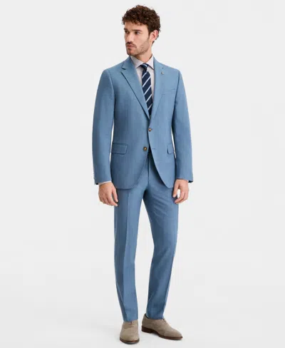 Ted Baker Ted By  Mens Modern Fit Light Blue Solid Suit Separates In Blue