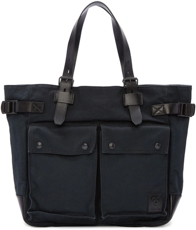 Belstaff Black Canvas Tote Bag | ModeSens