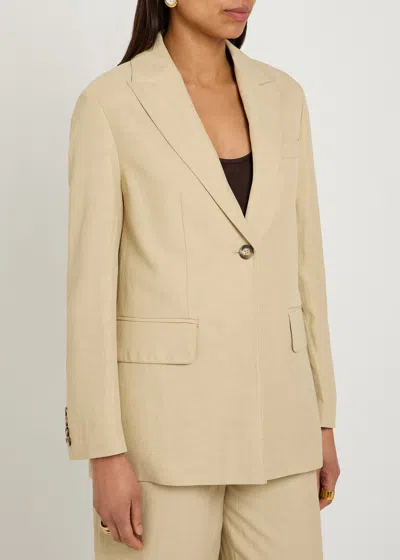 Joseph Rochd Button Single-breasted Blazer In Neutral