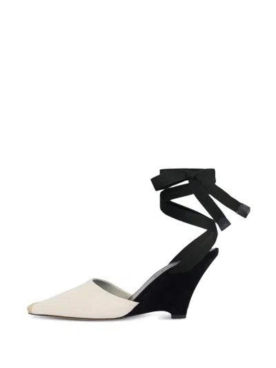 Jacquemus The High Espadrilles Colorblocked Wedge Mules In Multi