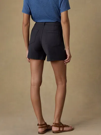 Faherty Stretch Terry Patch Pocket Short In Blue