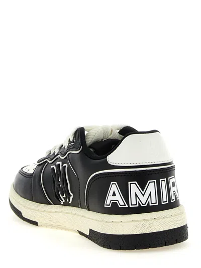 Amiri Vintage Leather Sneakers With Logo Details For Men In Black