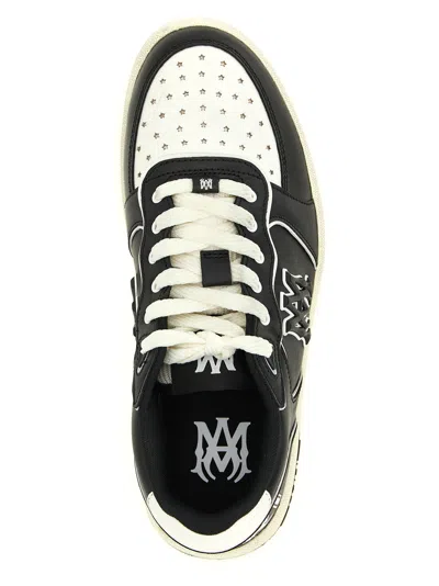 Amiri Vintage Leather Sneakers With Logo Details For Men In Black