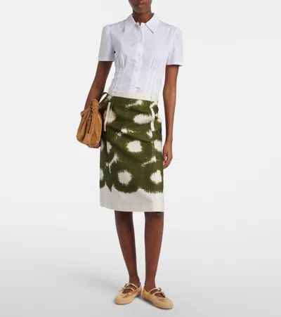 Prada Metallic Leather Espadrilles In Brown