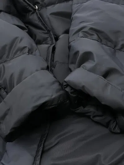 Pre-owned Prada 2000s Hooded Down Coat In Blue