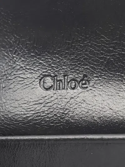 Pre-owned Chloé 2010s Envelope Leather Wallet In Black