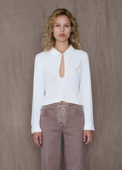 Tt Studios Gab Top White In White