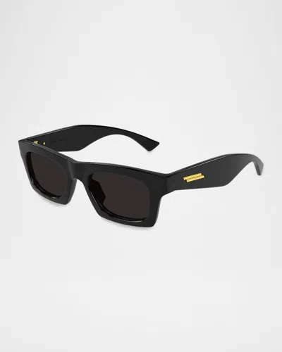 Bottega Veneta 51mm Rectangular Sunglasses In Black