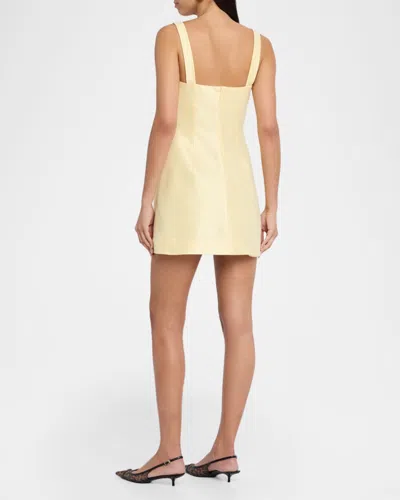 Acler Newcatton Cocktail Minidress In Yellow