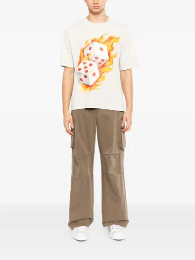 Melt Dice Graphic T-shirt In White