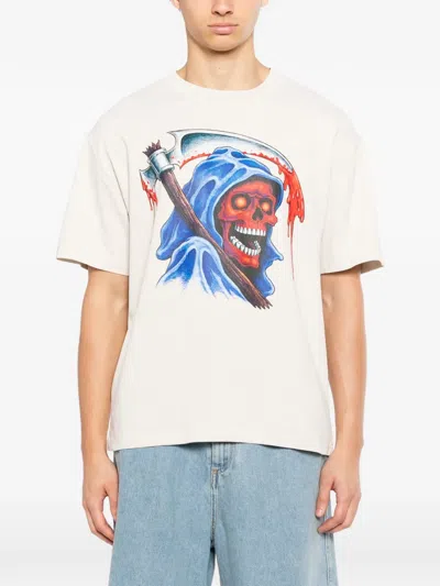 Melt Graphic-print T-shirt In White