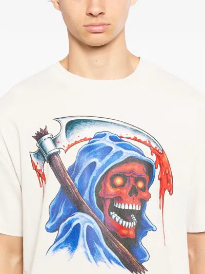 Melt Graphic-print T-shirt In White