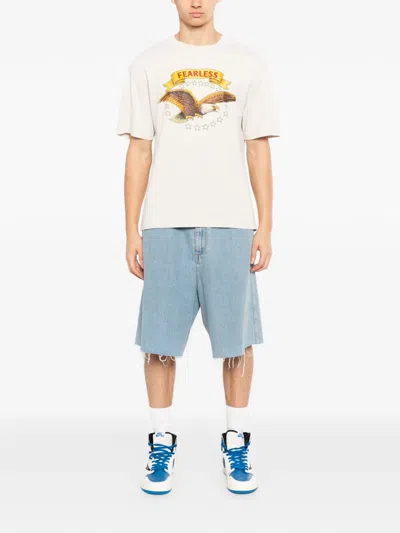 Melt Eagle Graphic T-shirt In White