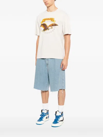 Melt Eagle Graphic T-shirt In White