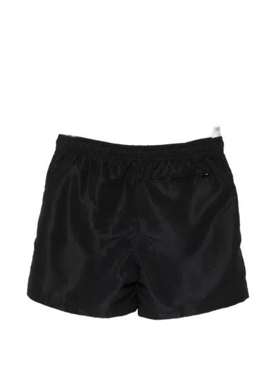 Melt Drawstring Graphic Shorts In Black