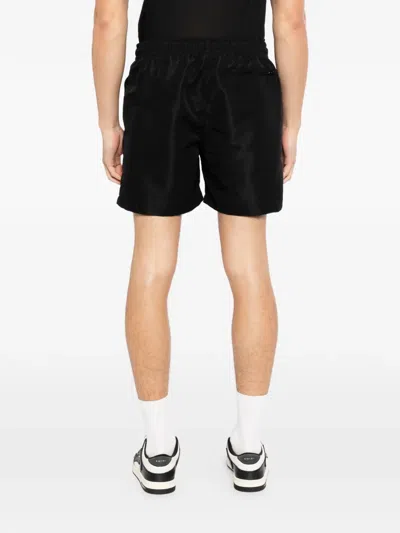 Melt Drawstring Graphic Shorts In Black