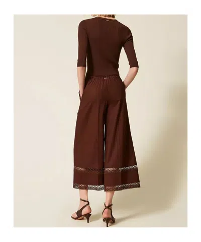 Twinset Drawstring Casual Pants In Multi