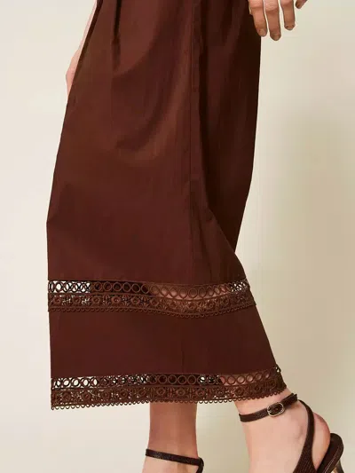 Twinset Drawstring Casual Pants In Multi