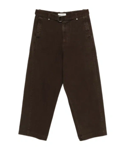 Entire Studios Gully Belt Trousers In Brown