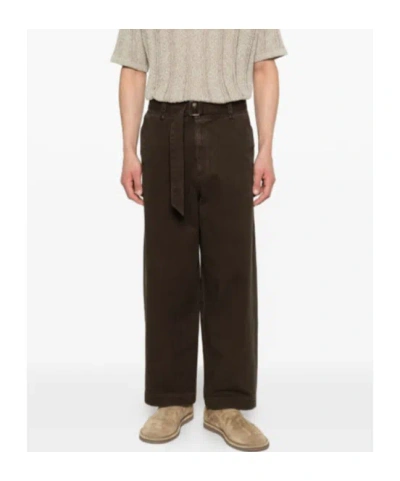 Entire Studios Gully Belt Trousers In Brown