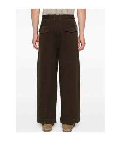 Entire Studios Gully Belt Trousers In Brown