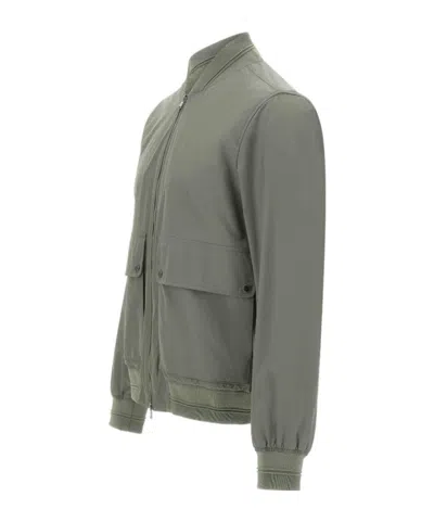 Woolrich Wesley Bomber Jacket In Gray