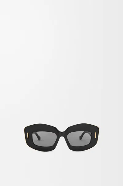 Loewe Screen Rectangular Sunglasses In Black