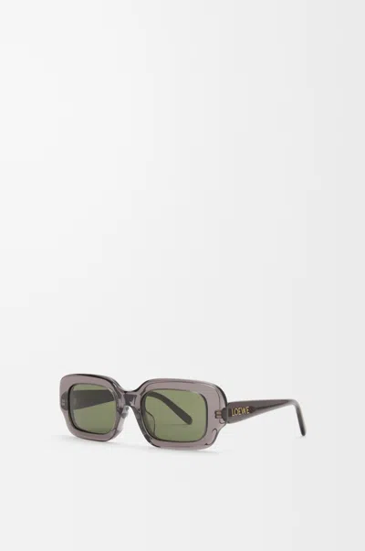 Loewe Oversized Rectangle-frame Acetate Sunglasses In Gray