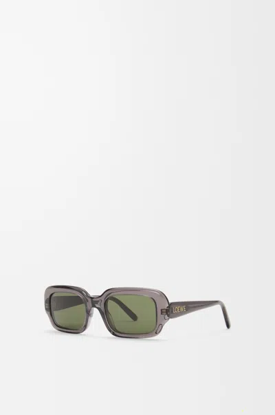 Loewe Oversized Rectangle-frame Acetate Sunglasses In Gray