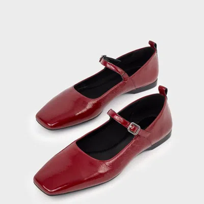 Vagabond Red Square Toe Ballet Flats