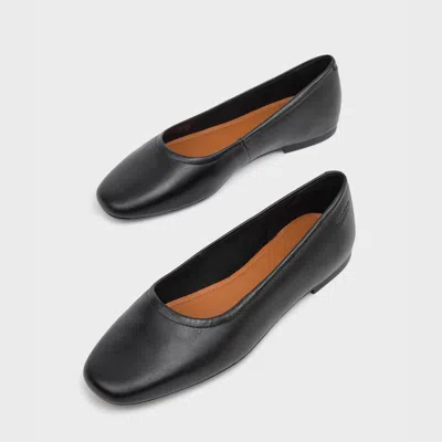 Vagabond Jolin Square-toe Ballet Flats In Black