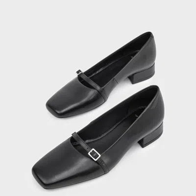 Vagabond Buckle-strap Pumps In Black