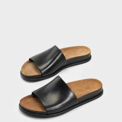 Vagabond Effie Leather Open-toe Sandals In Black