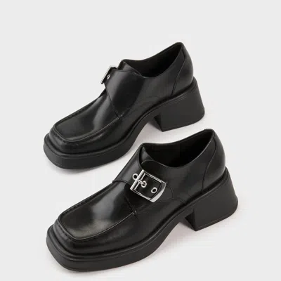 Vagabond 59mm Dorah Buckled Heeled Pumps In Black