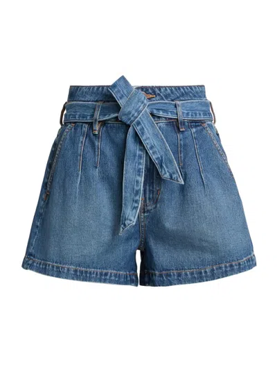 Veronica Beard Jaylen Denim Shorts In Multi