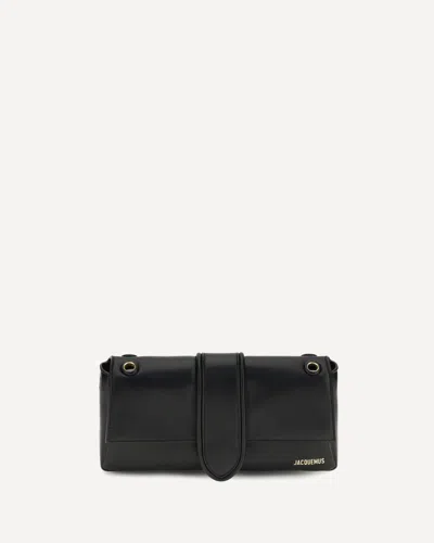 Jacquemus Le Bambino Chaine Nappa Leather Shoulder Bag In Black
