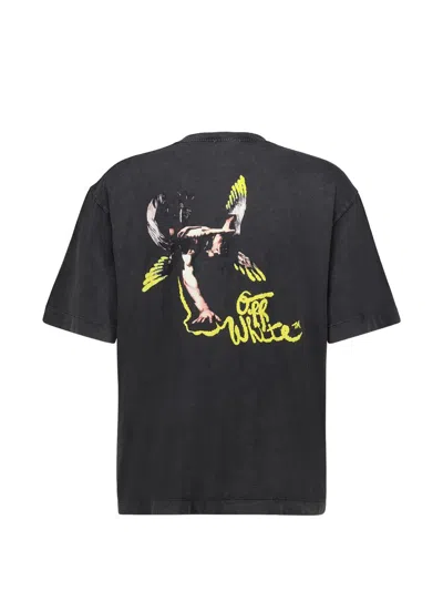 Off-white Back-print T-shirt In Black