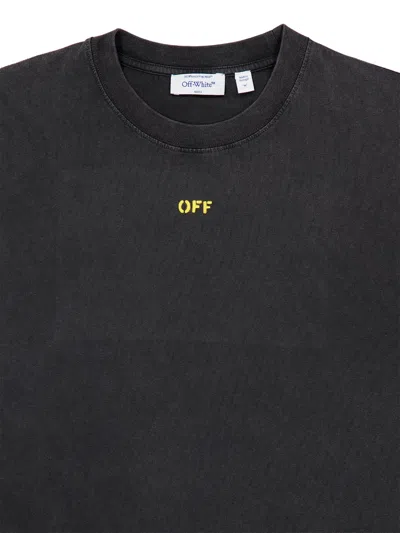 Off-white Back-print T-shirt In Black