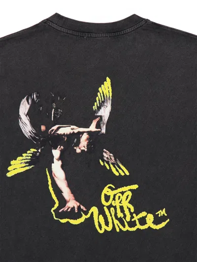 Off-white Back-print T-shirt In Black